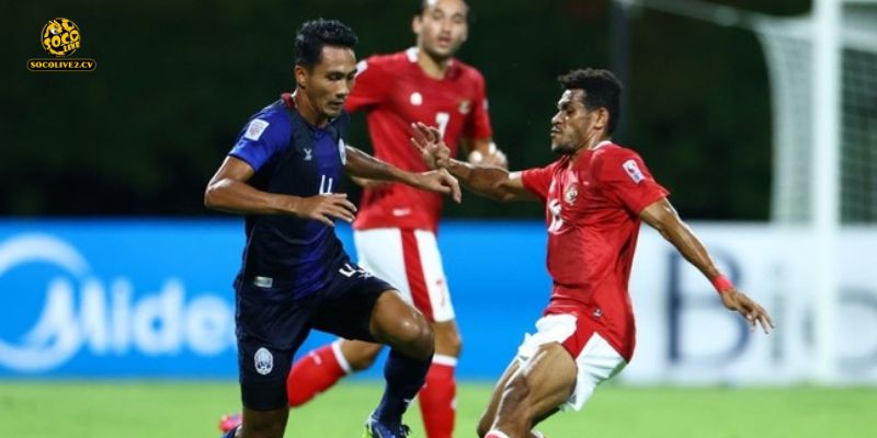 Cận cảnh những pha bóng kịch tính trong cuộc đối đầu giữa Indonesia vs Campuchia